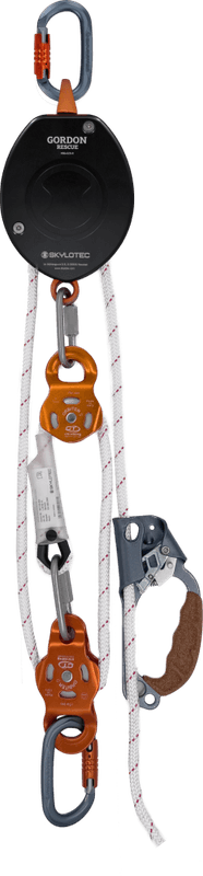 SKYLOTEC GORDON PULLEY SYSTEM taljesett 1:3 m/automatisk låsefunksjon