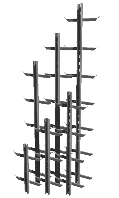 SKYTAC CLIMBING PROTECTION LADDER skinne med trinn 3640 mm