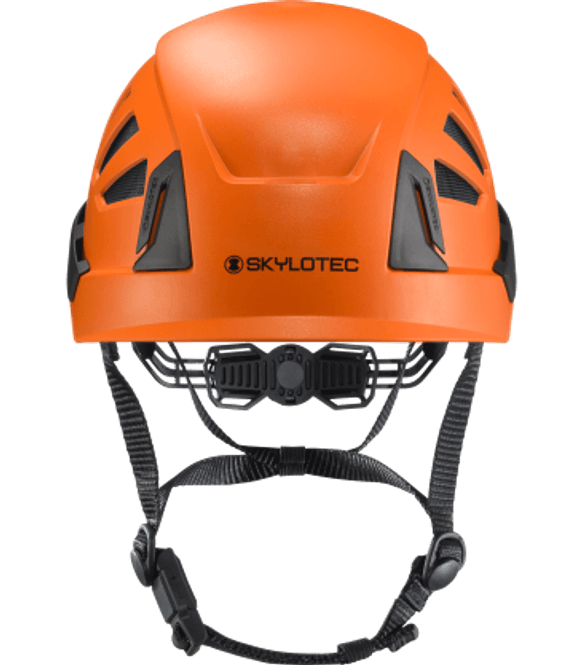 Hovedbilde SKYLOTEC INCEPTOR GRX hjelm med hakestropp orange