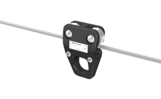 Hovedbilde ABS hjulbasert glider for wire overhodesystem